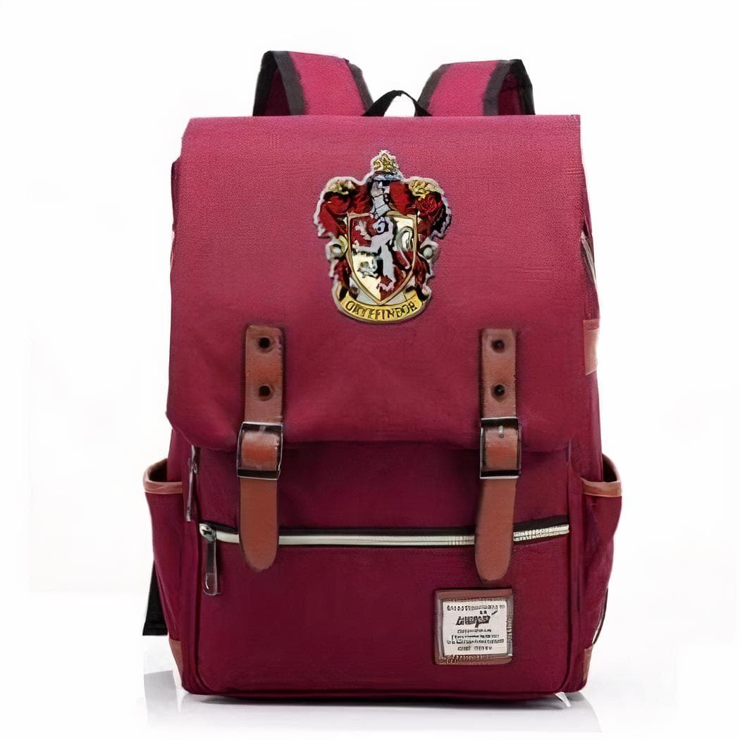 Sac à dos motif Gryffindor pour étudiant - rouge