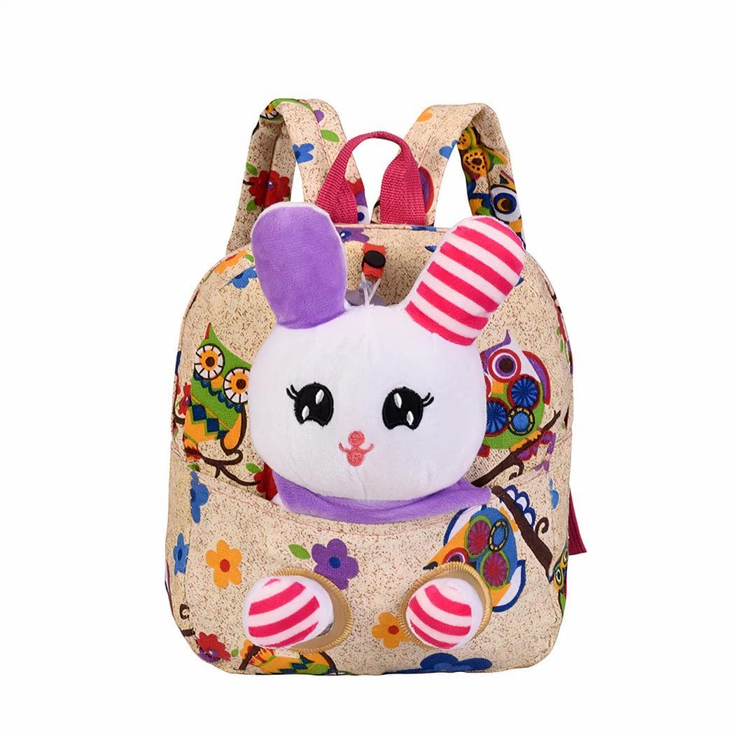 Sac à dos maternelle avec lapin mignon - beige
