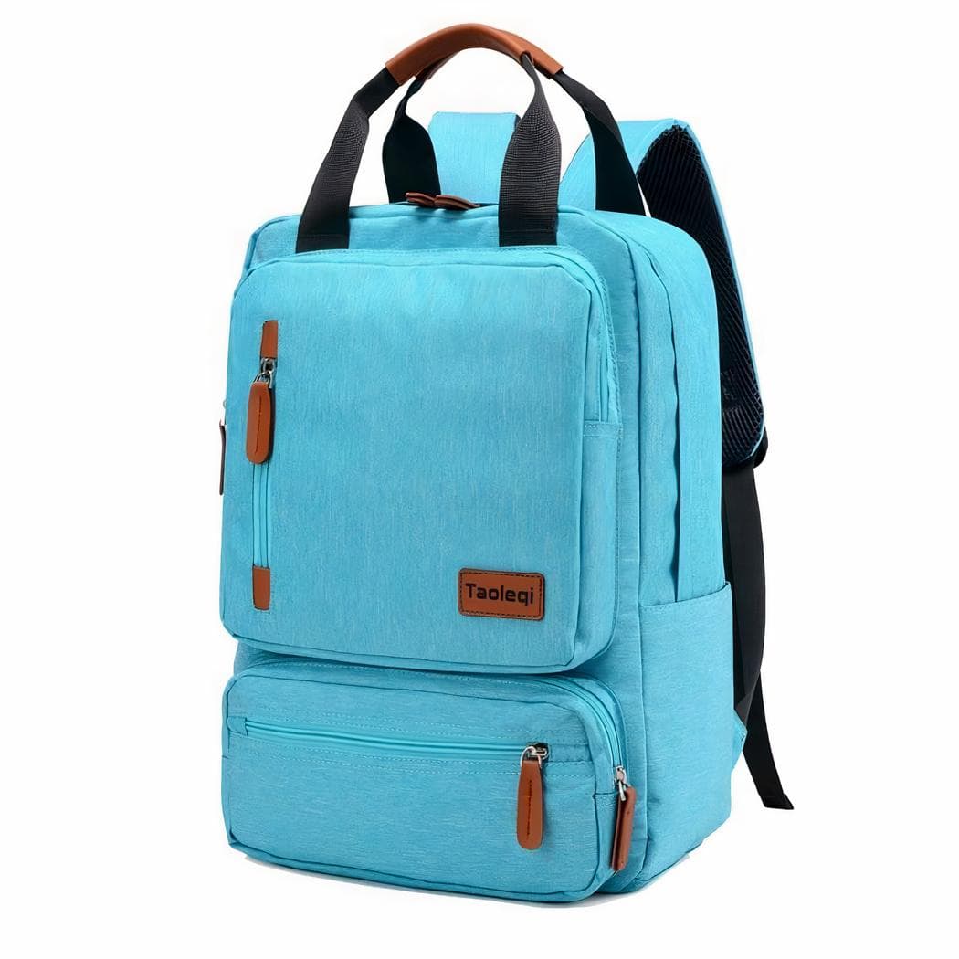 Sac à dos d'ordinateur design épuré - bleu