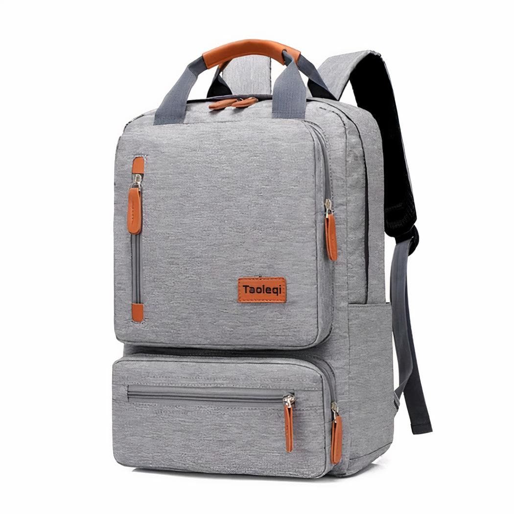 Sac à dos d'ordinateur design épuré - gris