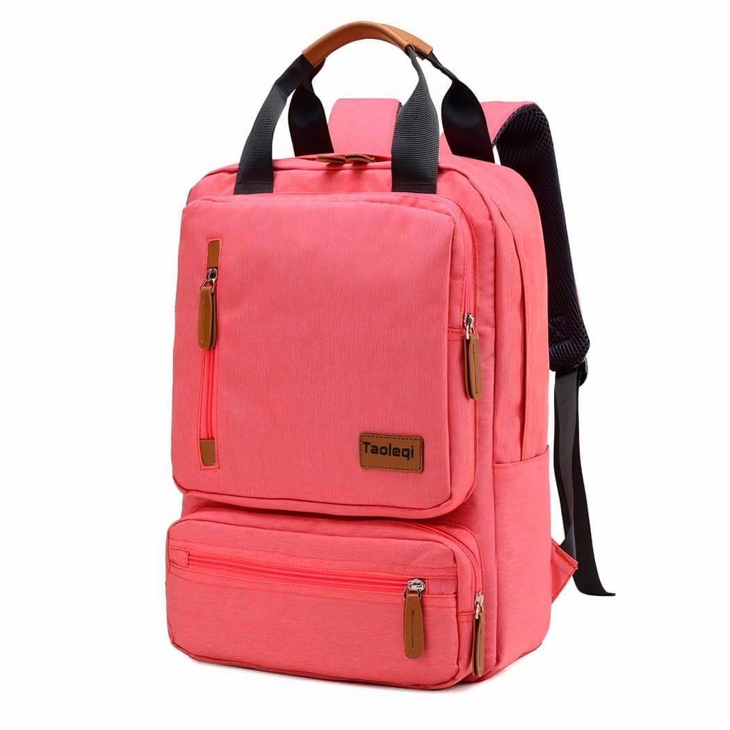 Sac à dos d'ordinateur design épuré - rose