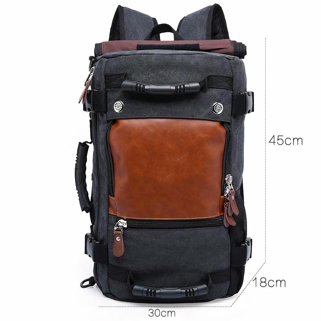 Sac à dos randonnée grand volume de rangement - noir