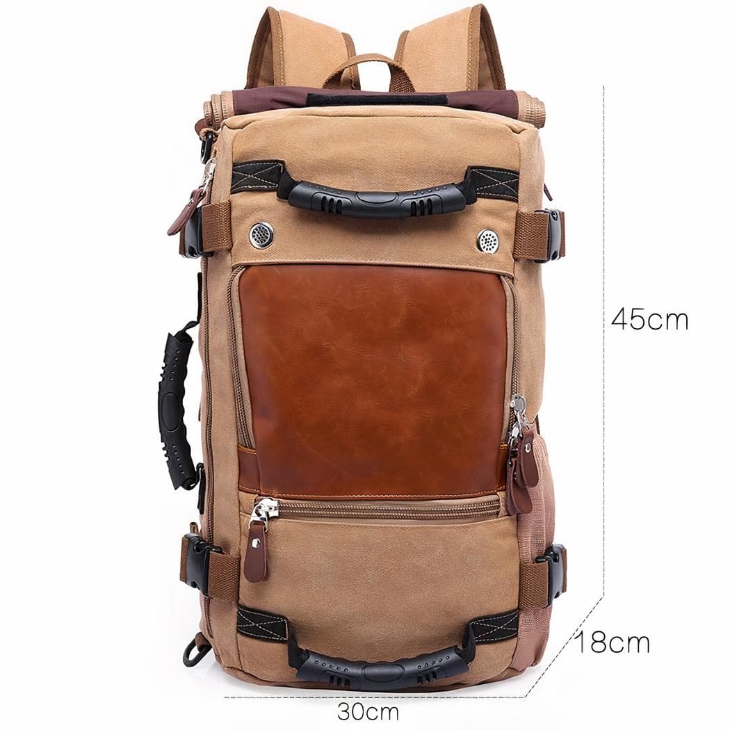 Sac à dos randonnée grand volume de rangement - beige