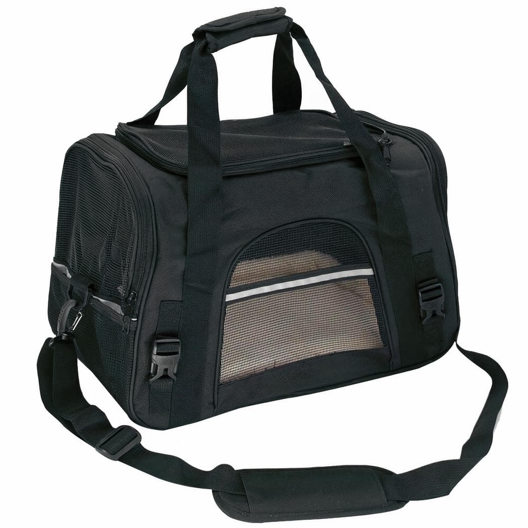 Sac à dos de voyage en maille pour animaux - noir,l