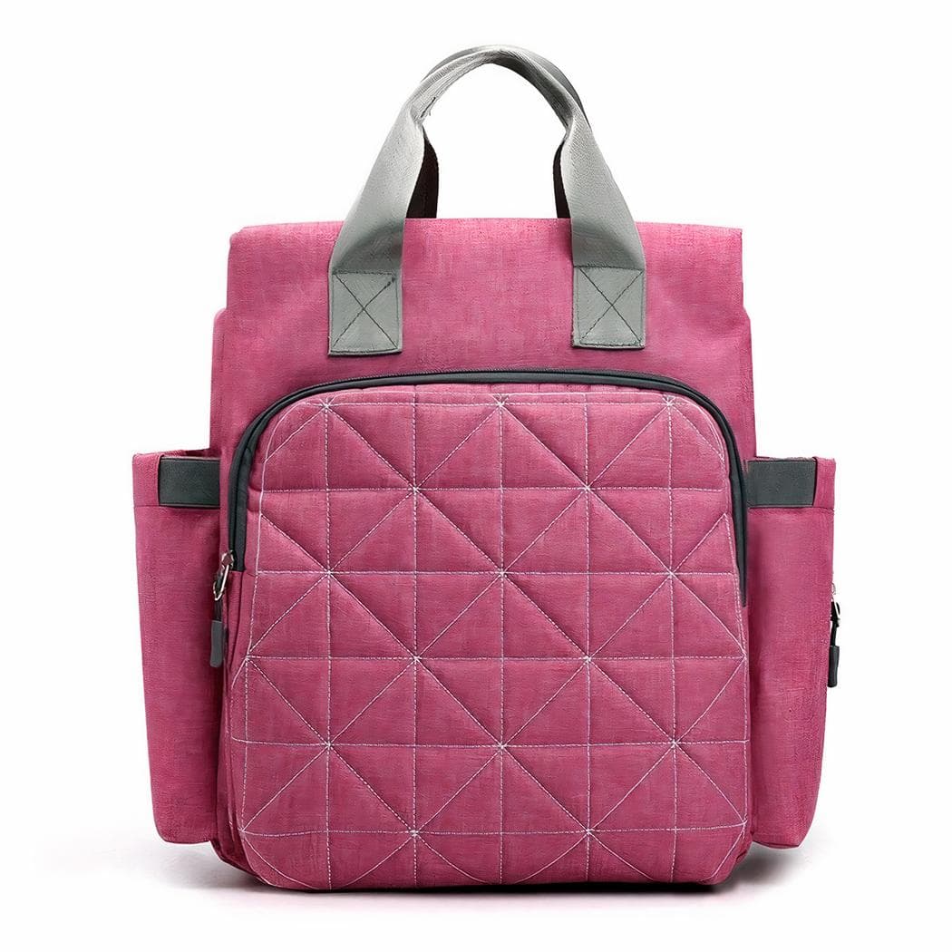 Sac à langer en nylon pour bébé - rose-fonce