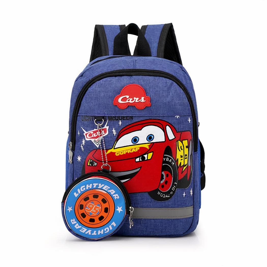 Sac à dos Cars effet jean - bleu-fonce
