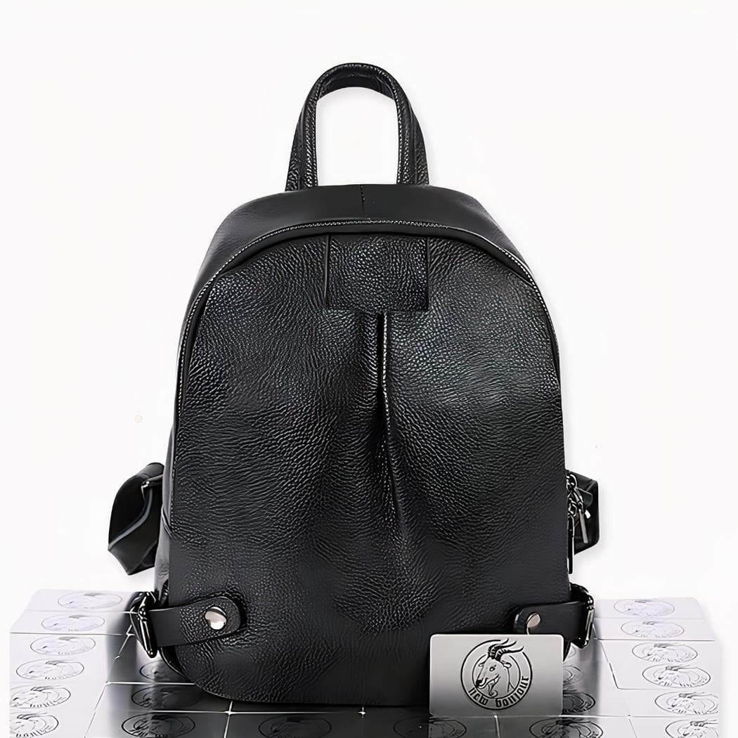 Sac à dos luxe en cuir noir