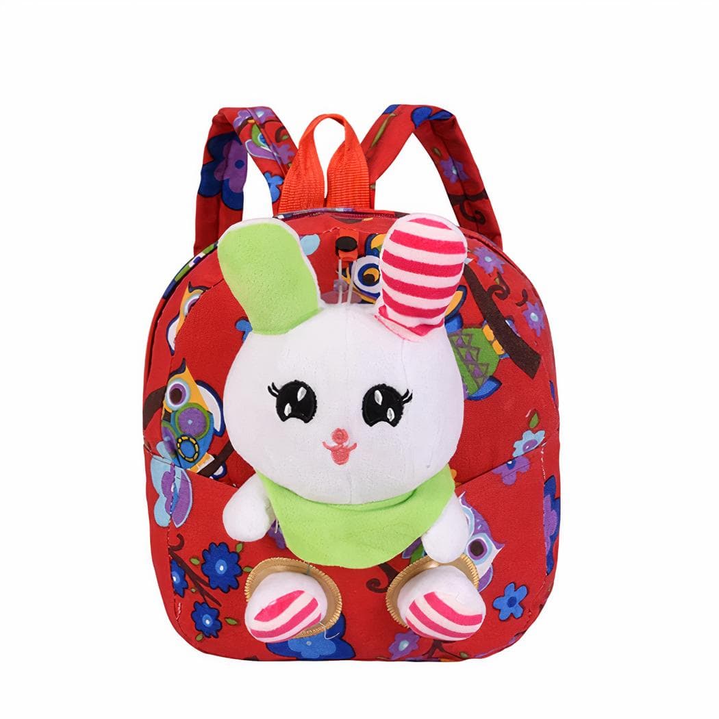 Sac à dos maternelle avec lapin mignon - rouge