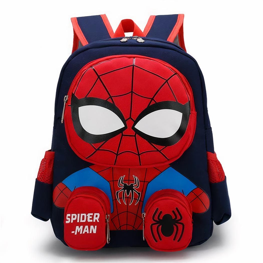 Sac à dos tout doux Spiderman - bleu-fonce