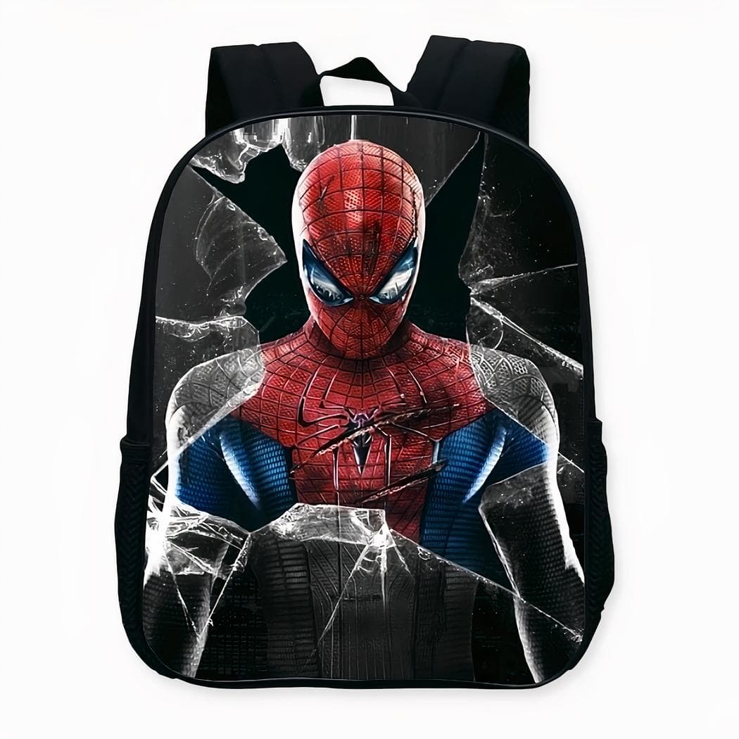 Sac à dos Spiderman avec effet vitre cassée