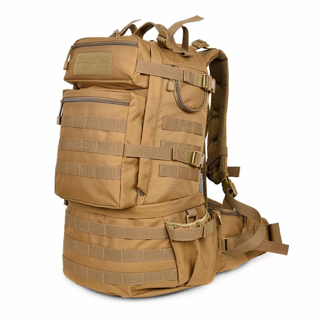 Sac à dos militaire grande capacité - marron