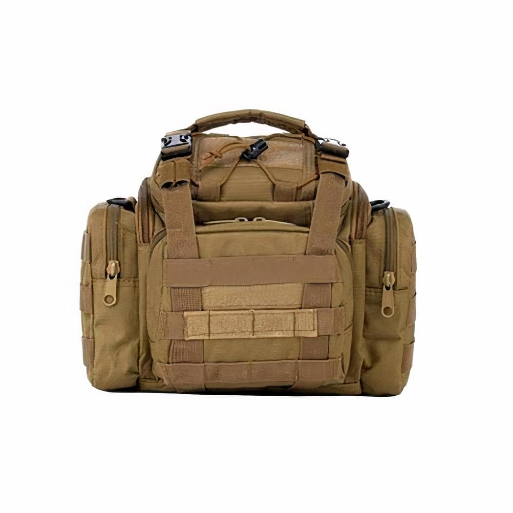Sac à dos militaire à bandoulière - marron