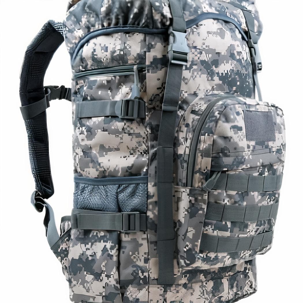 Sac à dos militaire de grande capacité de 50l - gris