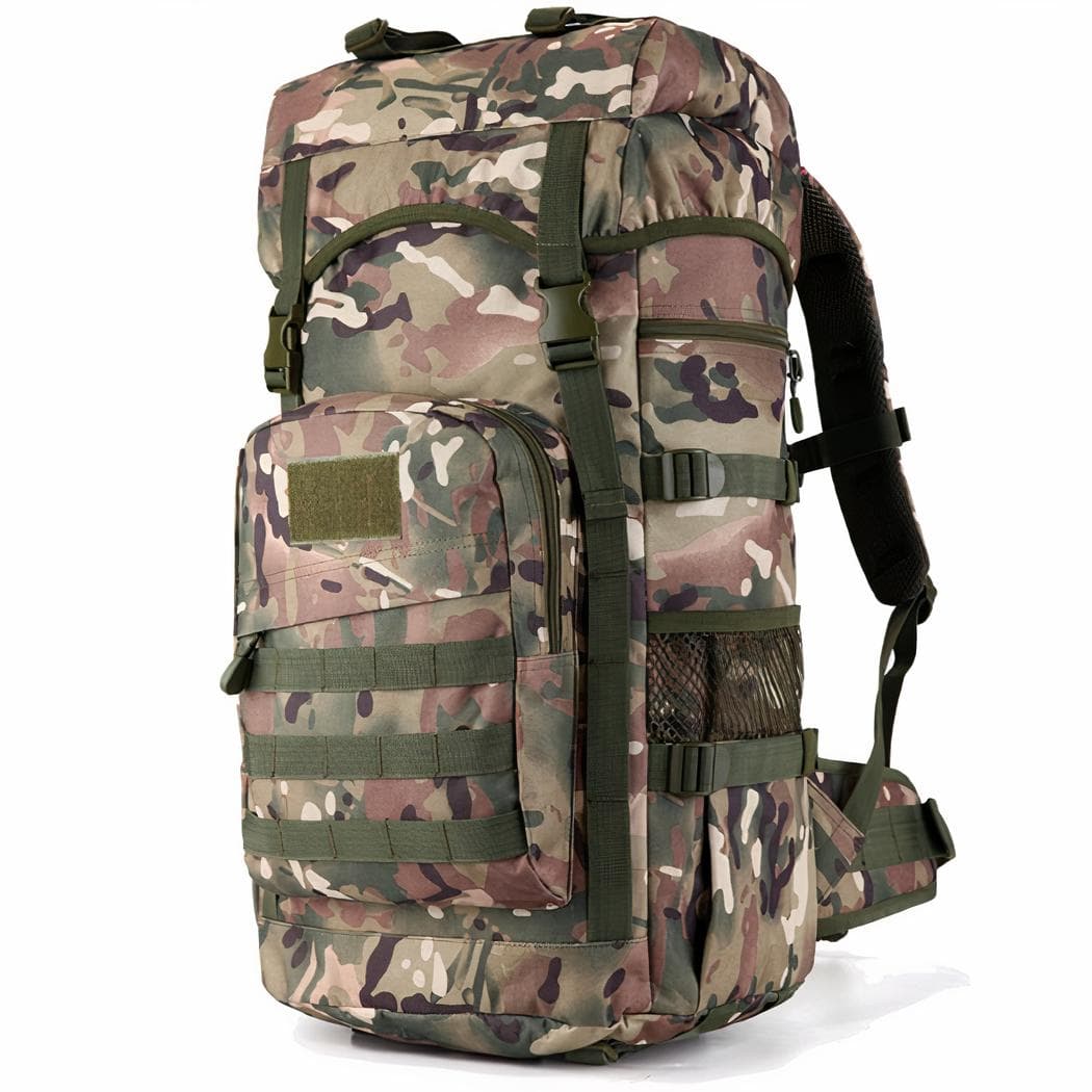 Sac à dos militaire de grande capacité de 50l - multicolore