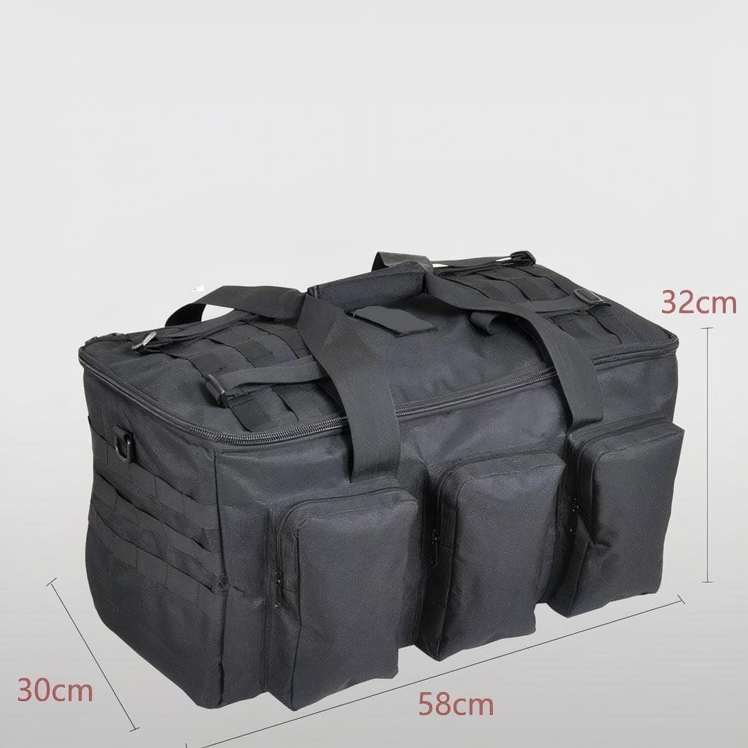 Sac à dos militaire grande capacité camouflage 50L - noir