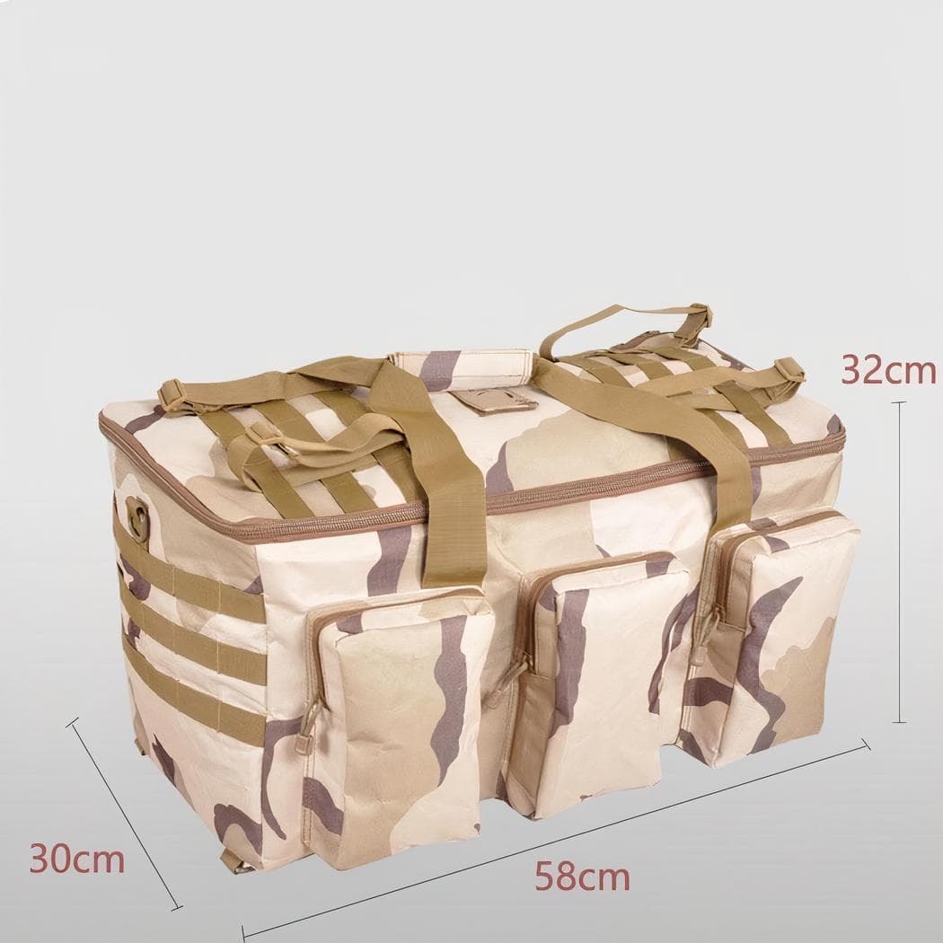 Sac à dos militaire grande capacité camouflage 50L - blanc