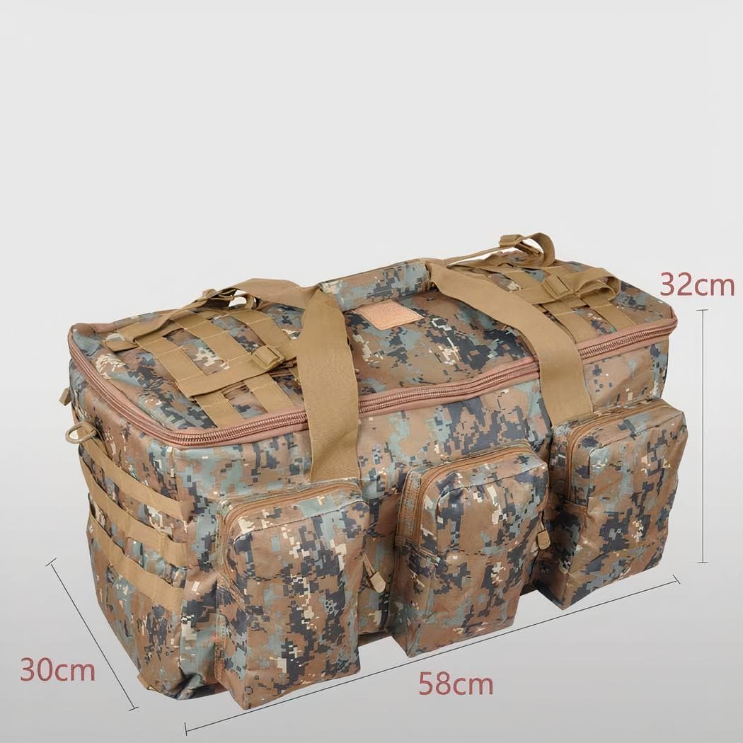 Sac à dos militaire grande capacité camouflage 50L - multicolore