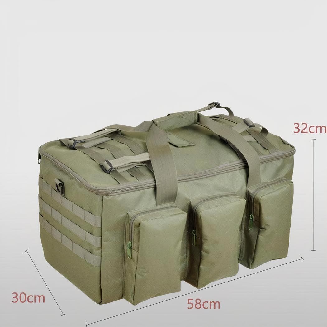 Sac à dos militaire grande capacité camouflage 50L - vert