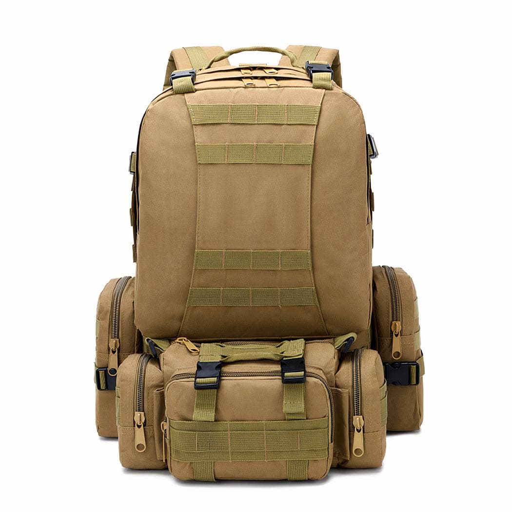 Sac à dos de 50l type militaire - marron