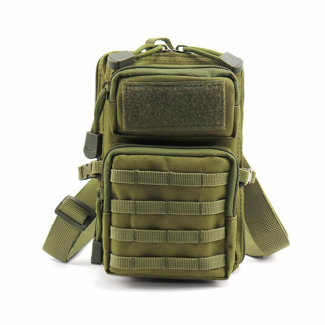 Sacoche à bandoulière homme avec ceinture de hanche - vert