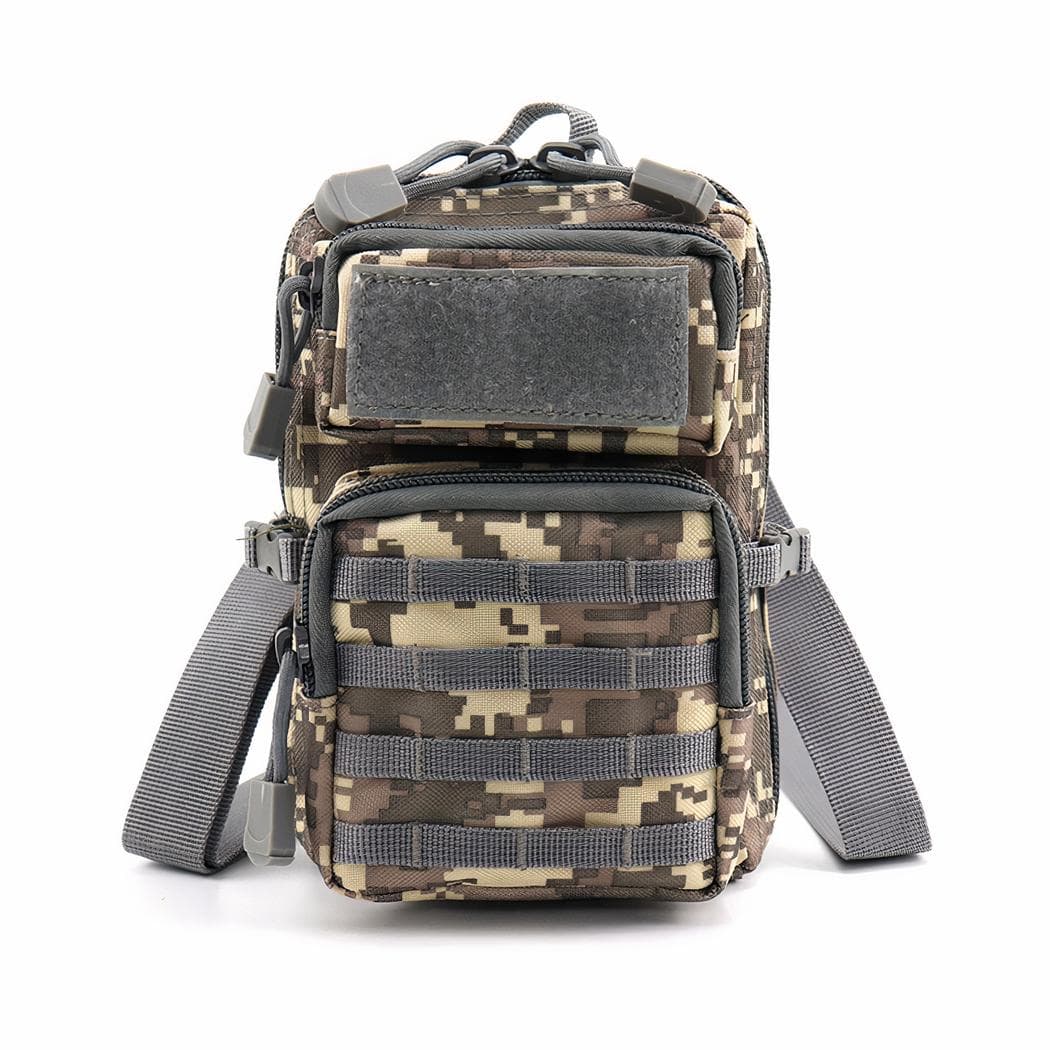 Sacoche à bandoulière homme avec ceinture de hanche - gris