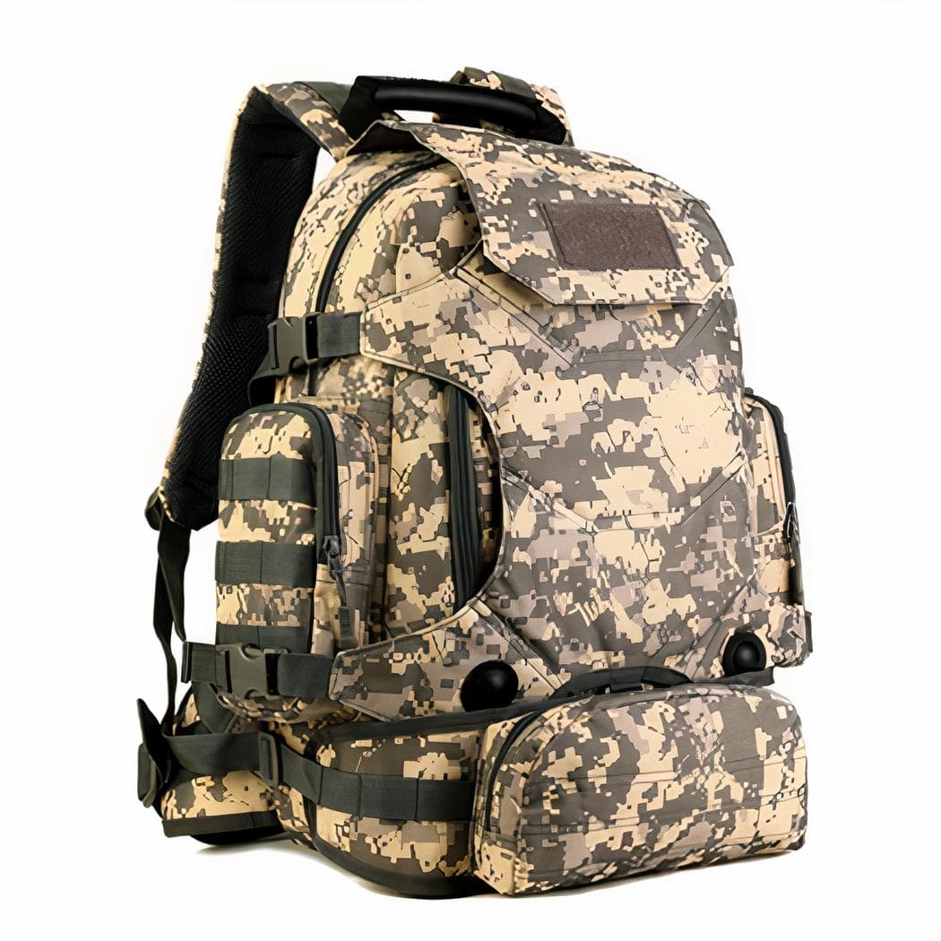 Sac à dos militaire multifonction 3 en 1 avec capacité de 40l - vert