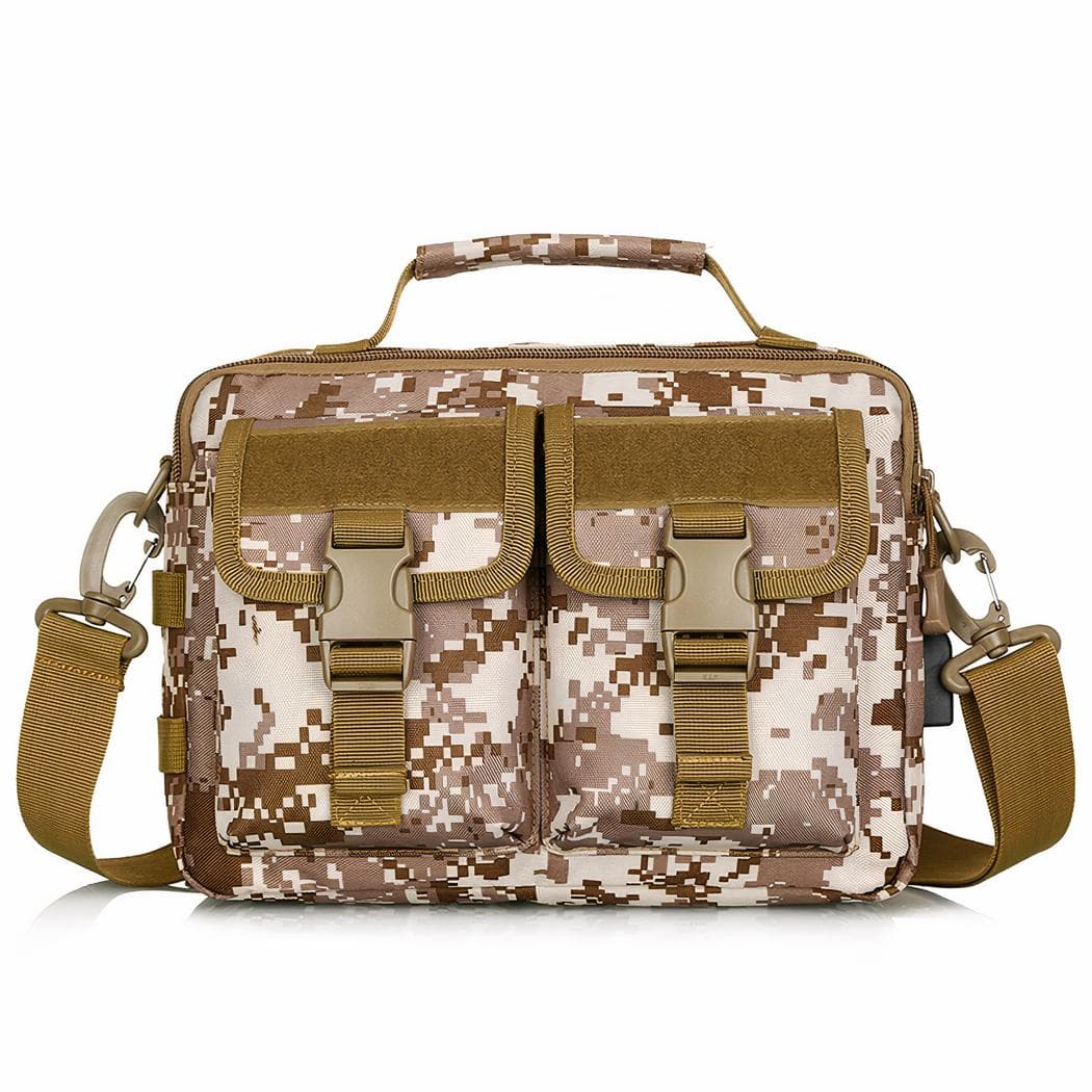 Sac à bandoulière militaire camouflage - beige