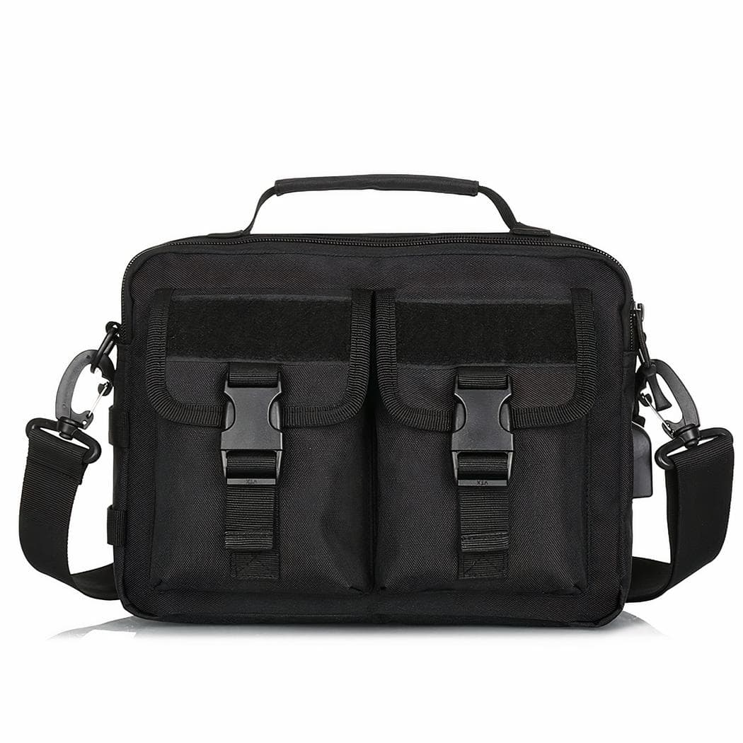 Sac à bandoulière militaire camouflage - noir