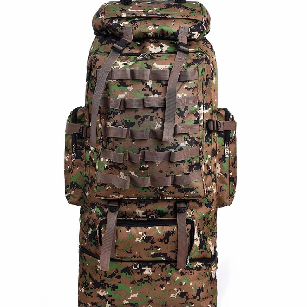 Sac à dos militaire grande capacité 100L - marron
