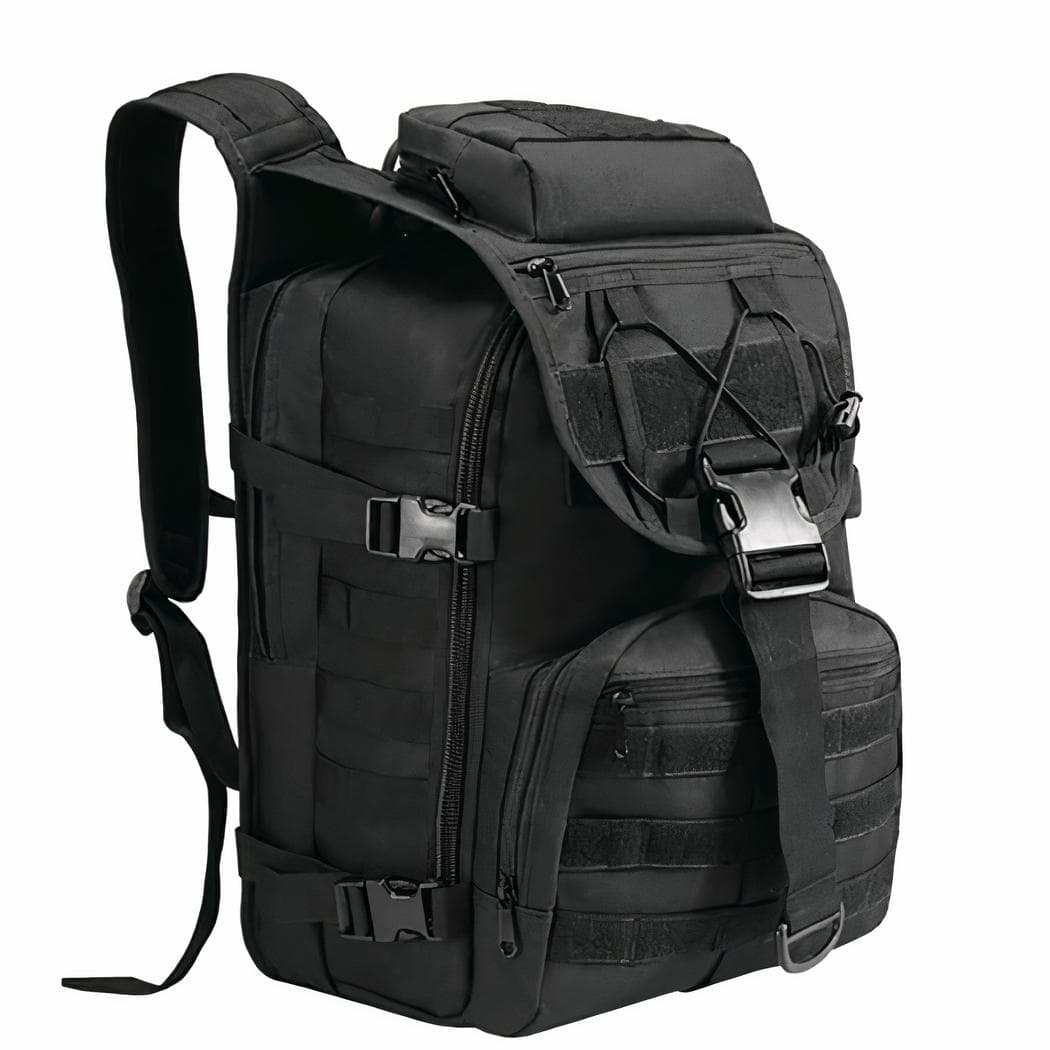 Sac à dos militaire sports de plein air - noir