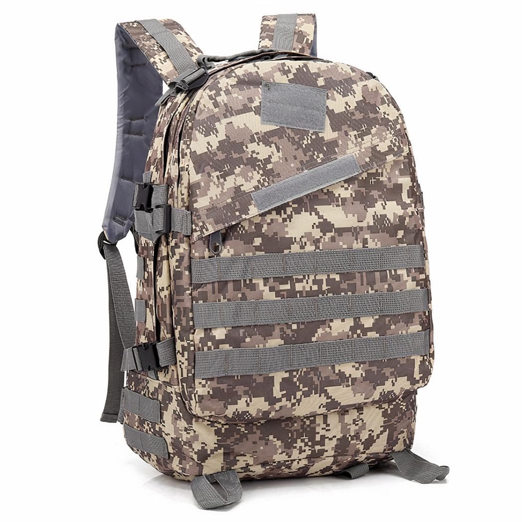 Sac à dos militaire de grande capacité 40L - gris