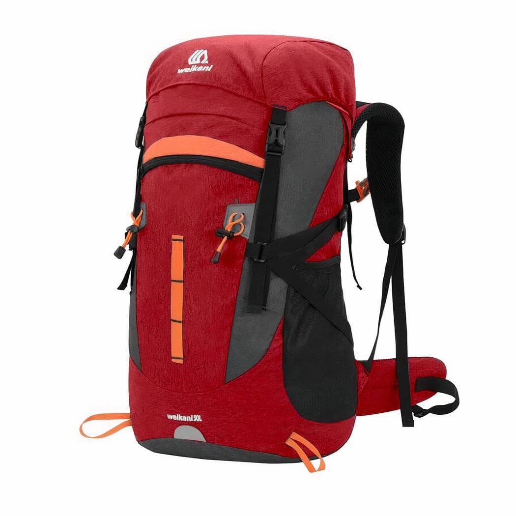 Sac à dos de ski grande taille de 50L - rouge