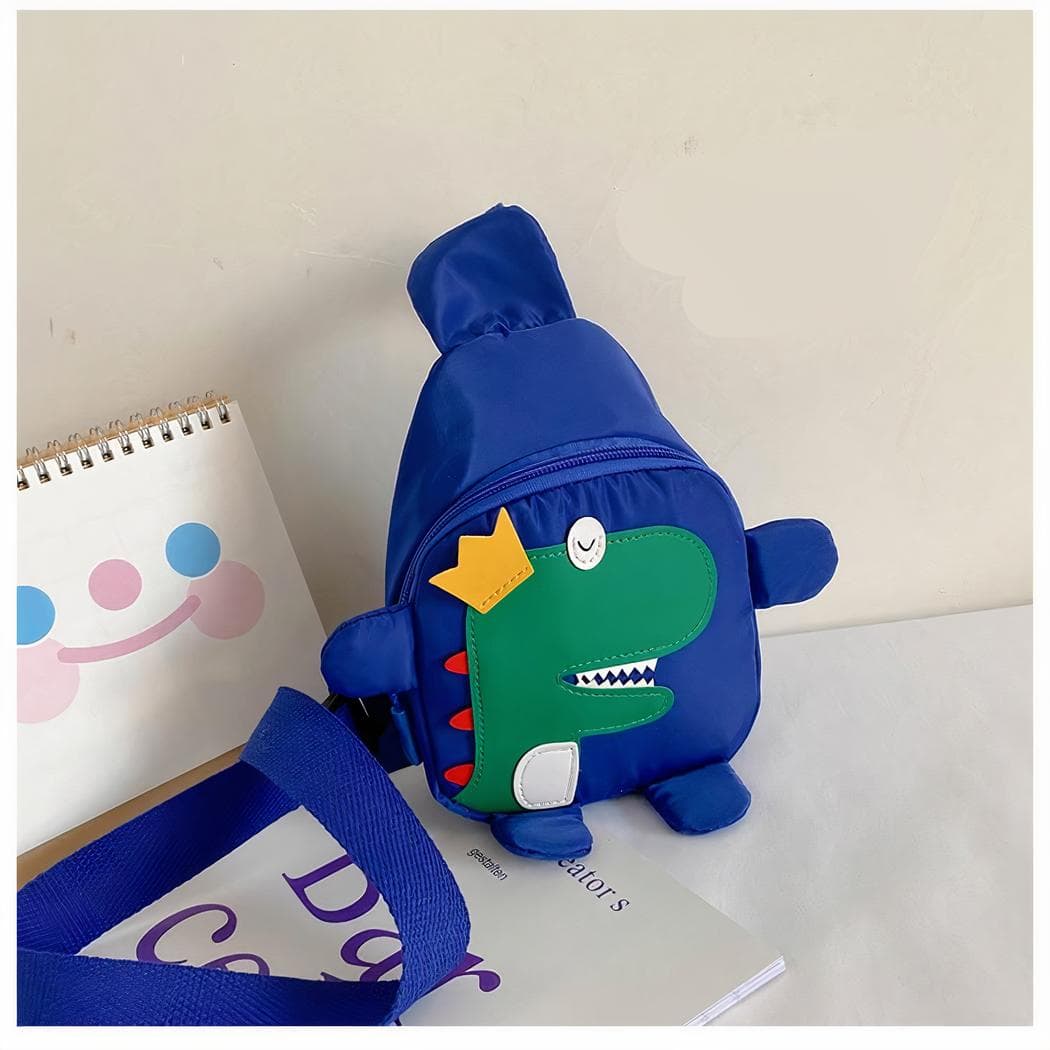 Sac à dos en forme de dinosaure pour enfants - bleu