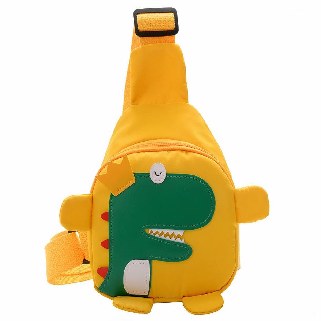 Sac à dos en forme de dinosaure pour enfants - jaune