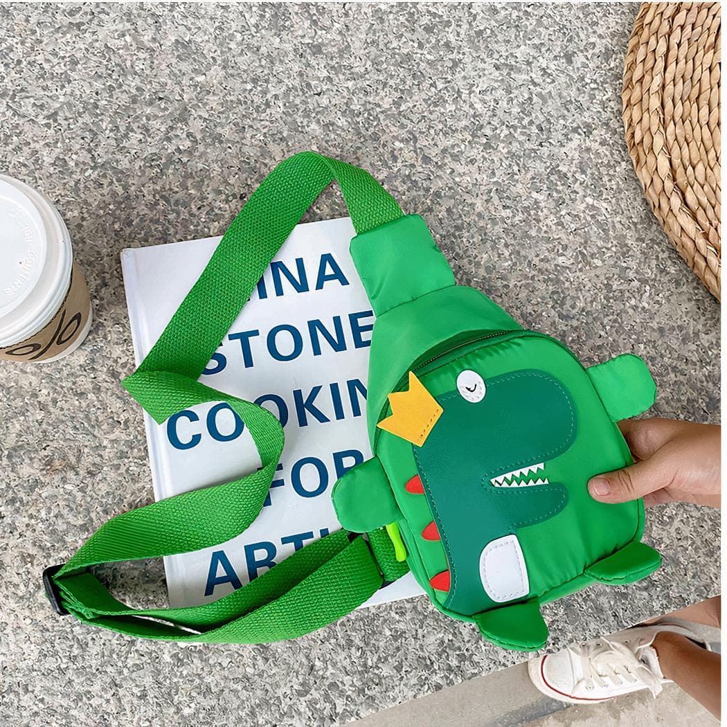 Sac à dos en forme de dinosaure pour enfants - vert