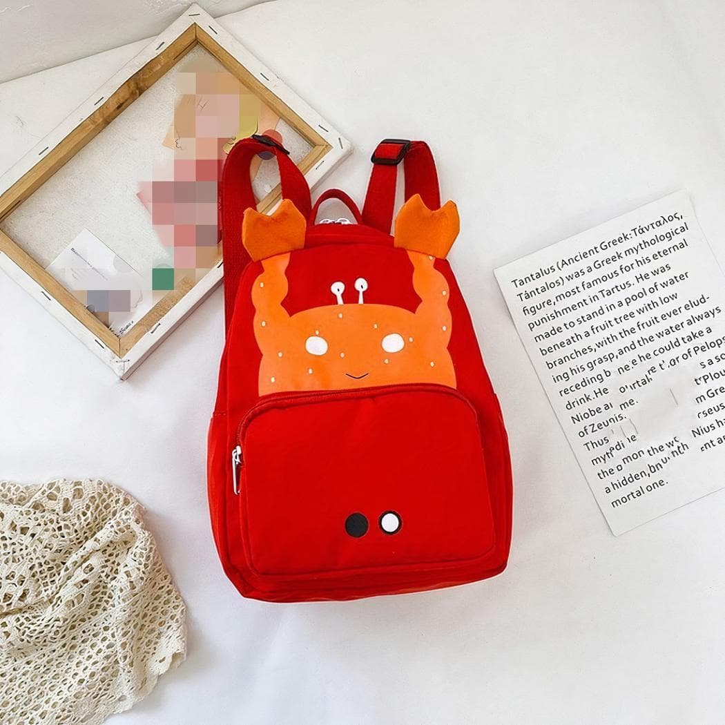 Sac à dos aux motifs d'animaux colorés - rouge