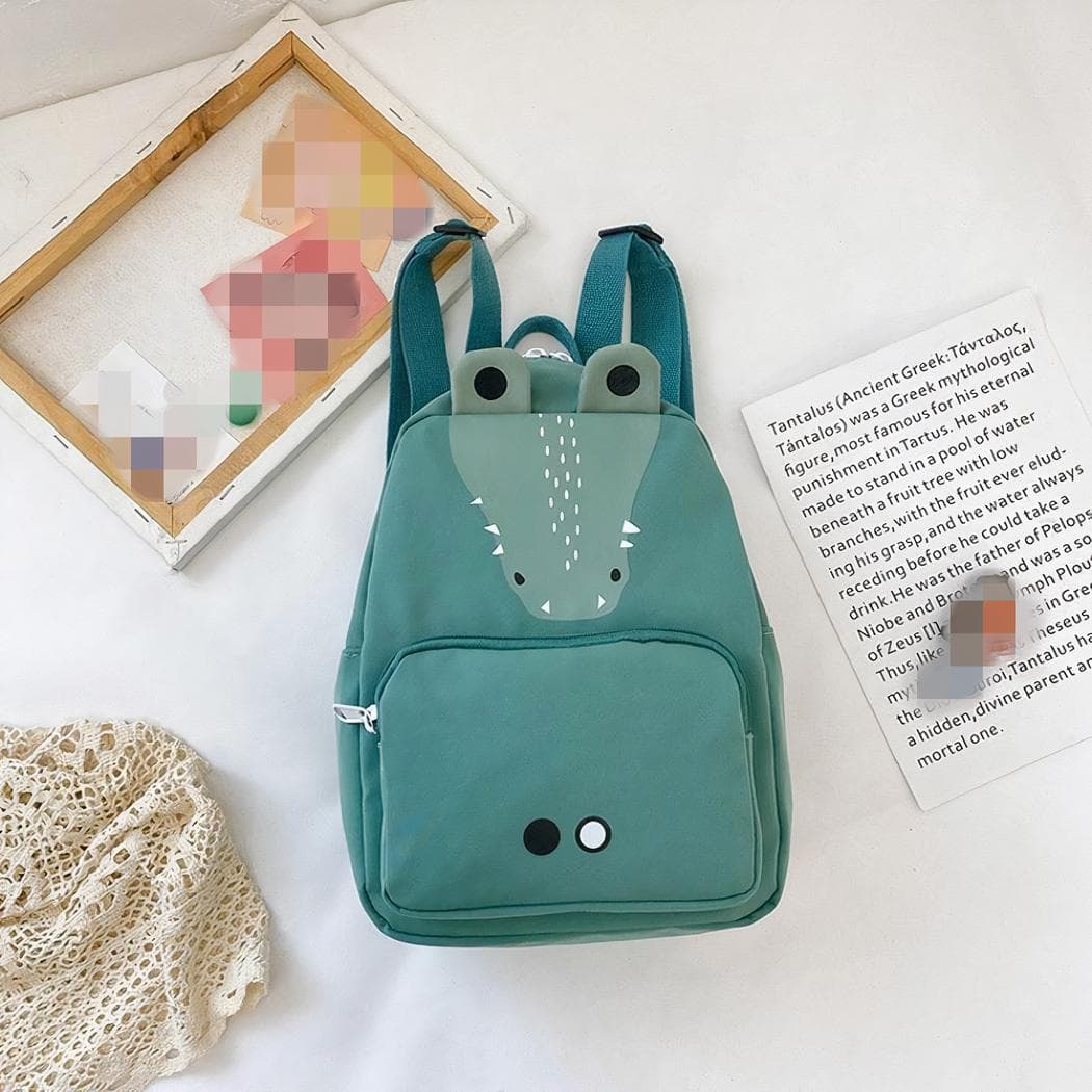 Sac à dos aux motifs d'animaux colorés - vert