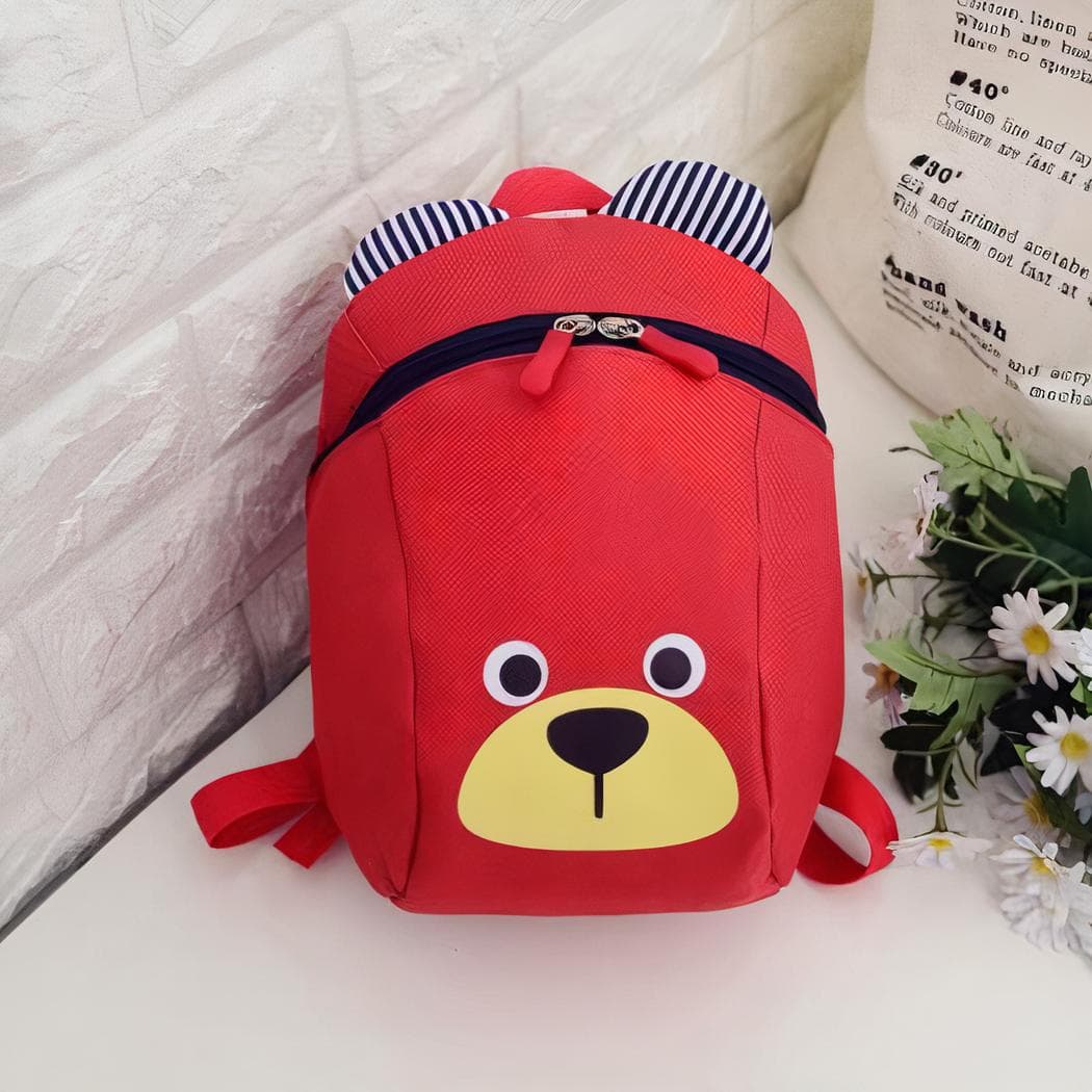 Sac à dos ourson pour enfants - rouge