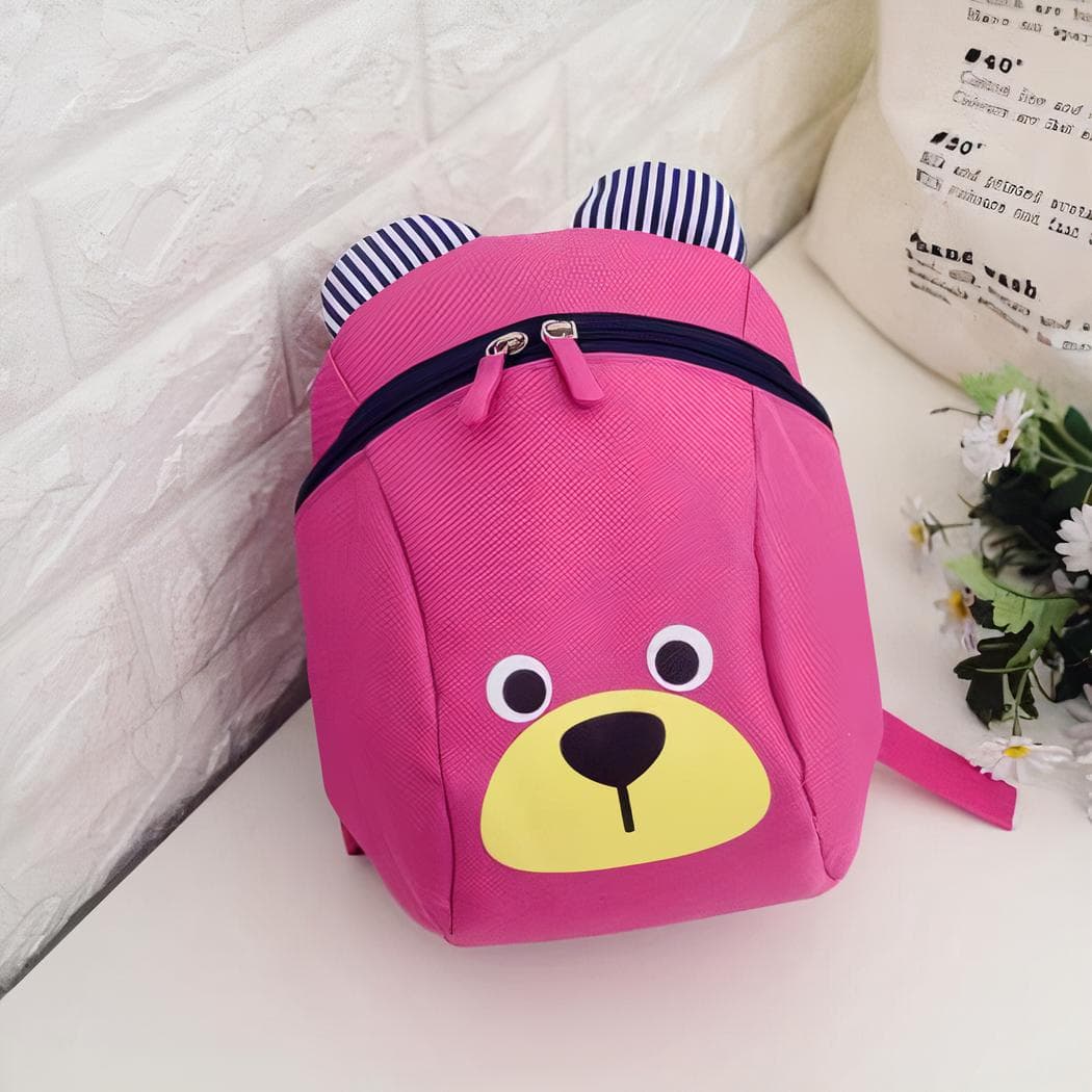 Sac à dos ourson pour enfants - rose