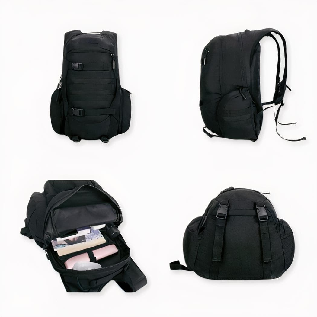 Sac à dos militaire noir 40L