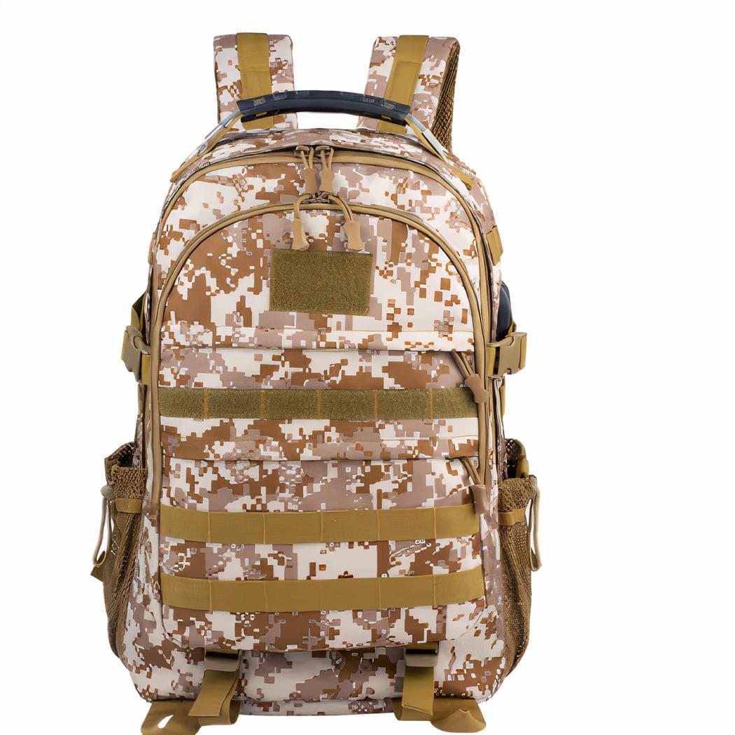 Sac à dos militaire de grande capacité et étanche - beige