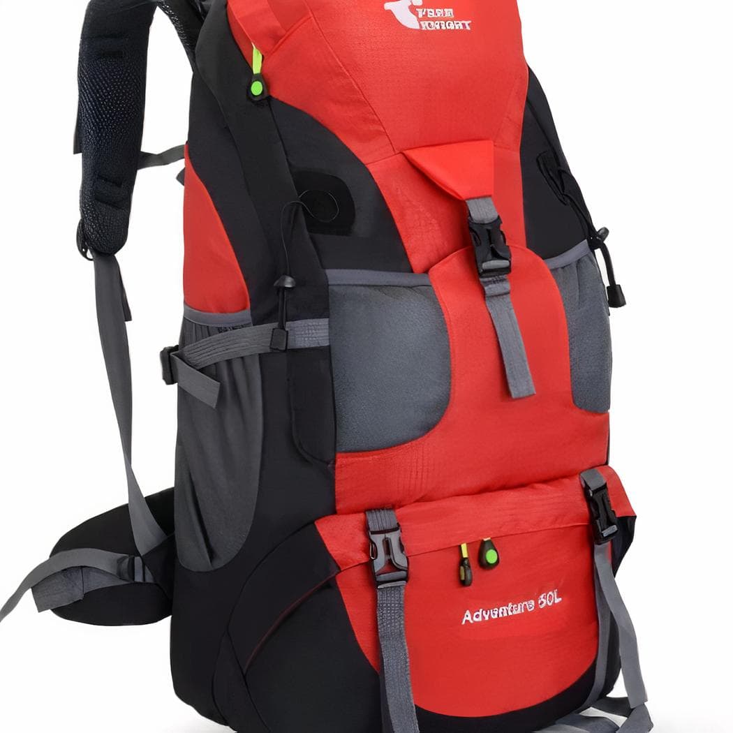 Sac à dos étanche 50L pour le ski - rouge