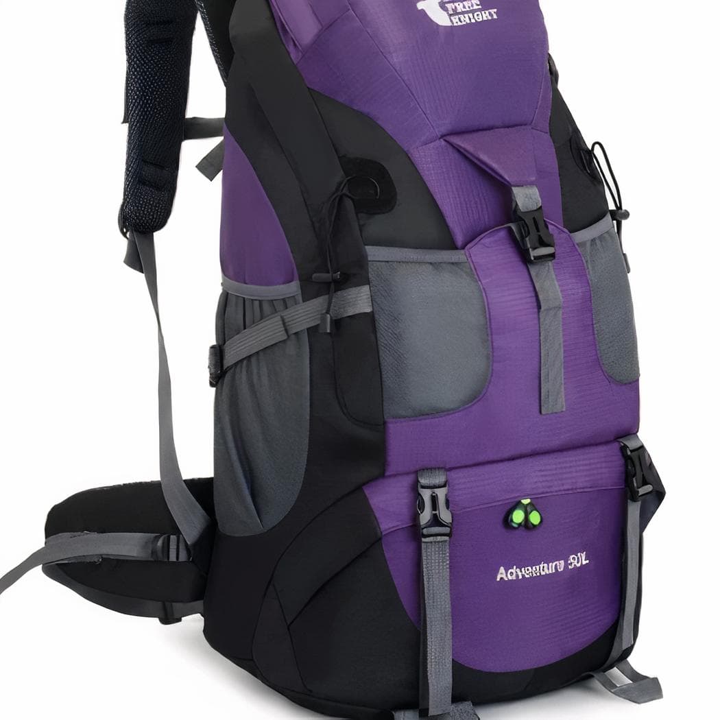 Sac à dos étanche 50L pour le ski - violet
