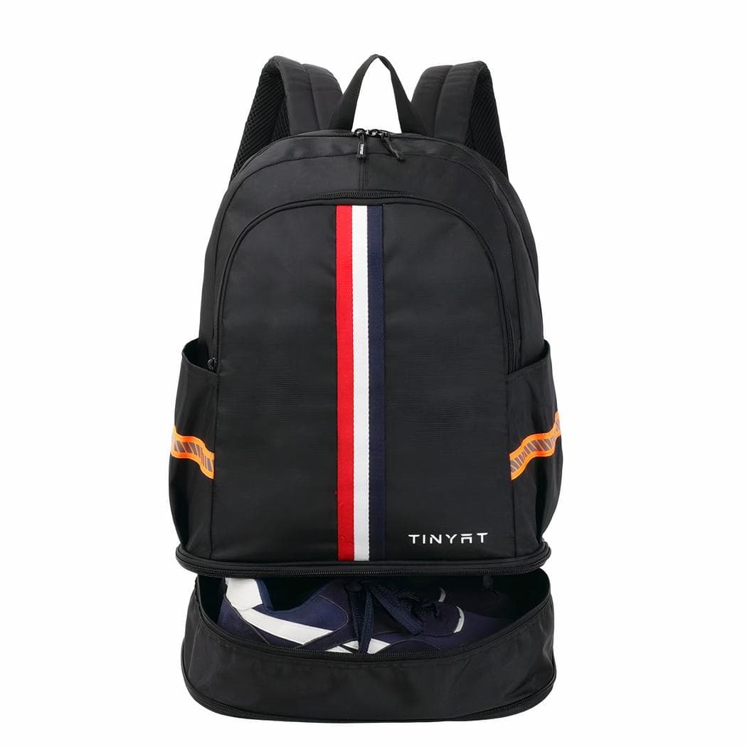 Sac à dos pliable avec emplacement spécial pour chaussures - noir