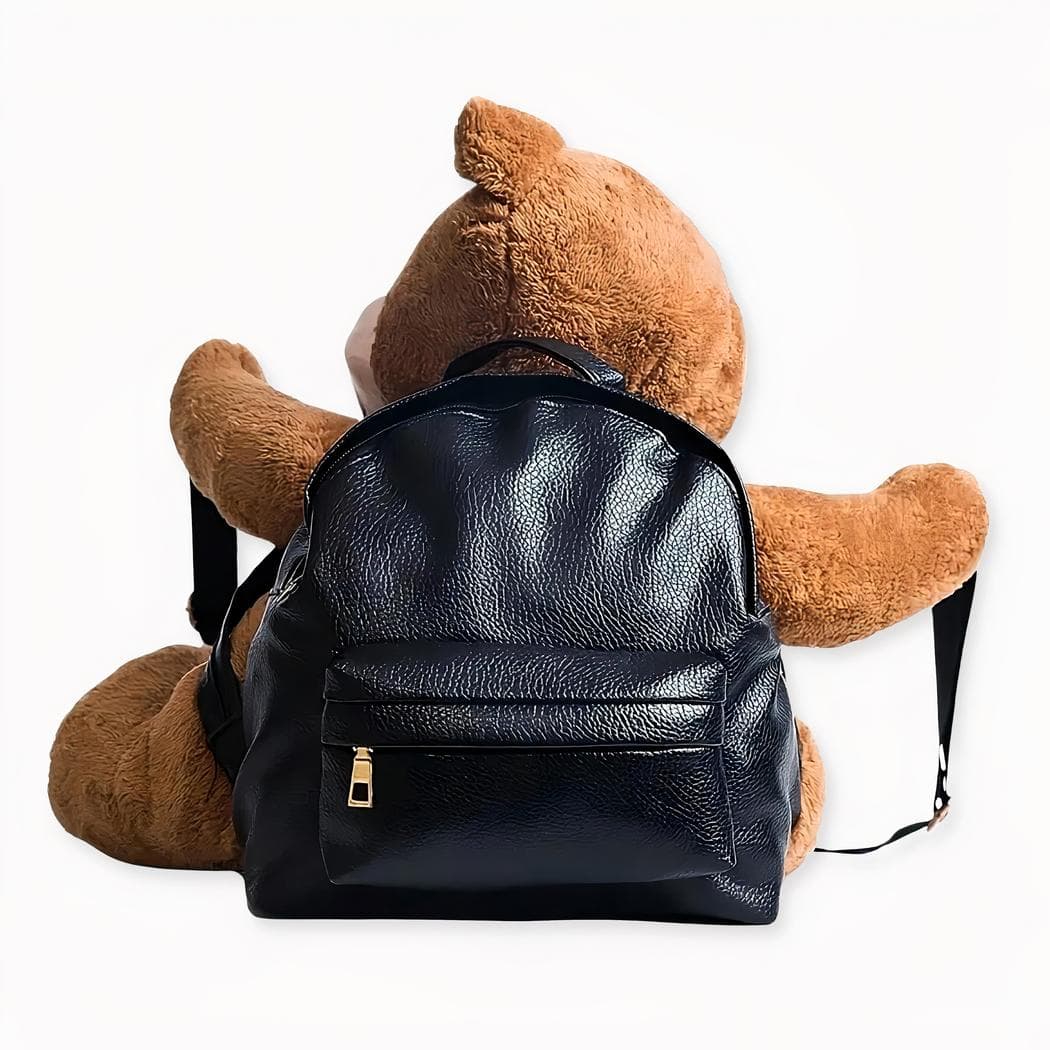Sac à dos noir et nounours - s