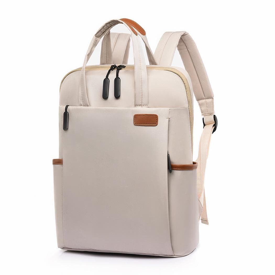 Sac à dos ordinateur étanche pour femme d'affaires - blanc