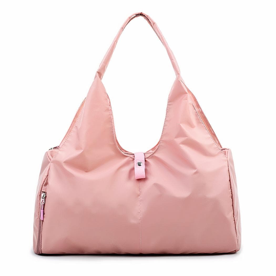 Sac de sport pour femme en nylon - rose