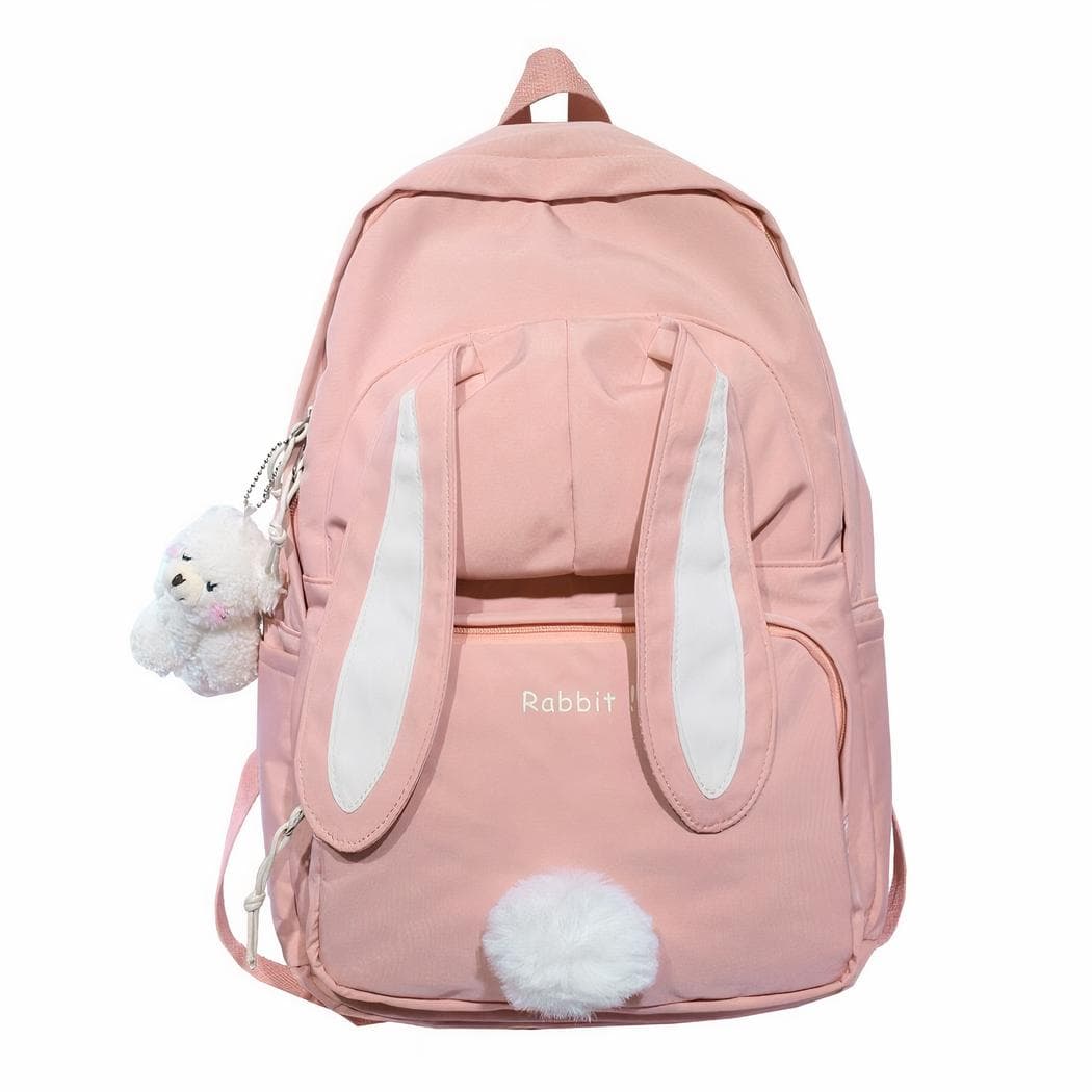 Sac à dos avec oreilles de lapin - rose