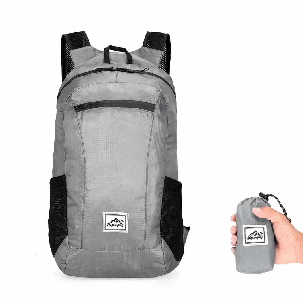 Sac à dos de ski léger et pliable - gris