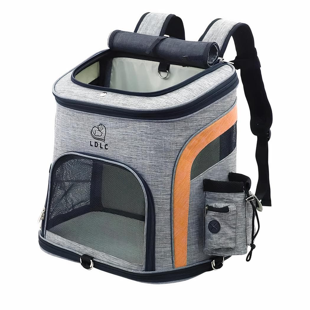 Sac à dos pour chat double ouverture - orange,m